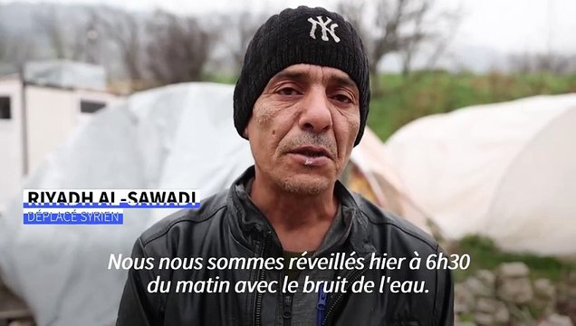 Syrie: des pluies torrentielles s'abattent sur les camps de déplacés