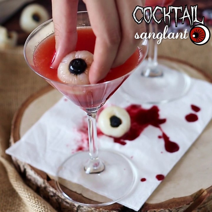 Cocktail sanglant pour halloween à partager et sans alcool !