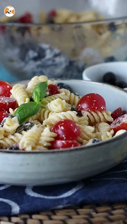 Cremiger nudelsalat, fertig in weniger als 10 minuten!
