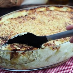 Cod fish with cream, the portuguese recipe