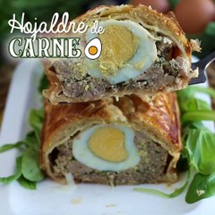 Pastel de carne con hojaldre
