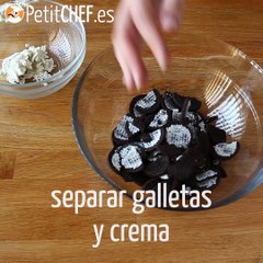 Pastel de oreo, con sólo 3 ingredientes y ¡listo en 6 minutos en el microondas!