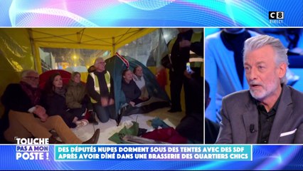 Des députés NUPES dorment sous des tentes avec des SDF après avoir dîné dans une brasserie chic