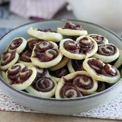 Palmiers de chocolate