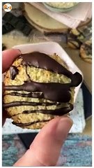 Biscoitos de okara (de aveia) e chocolate