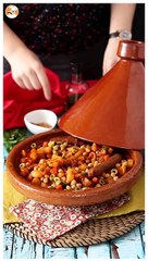 Tajine de carne e legumes
