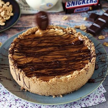 Cheesecake gourmet na versão snickers