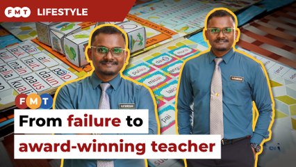 Kathiresan goes from failure to award winning teacher