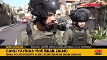 İsrail polisinden Kudüs'te gazetecilere müdahale
