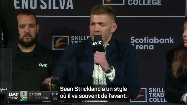 UFC 297 - Du Plessis se moque des huées de Toronto et promet un combat d'enfer