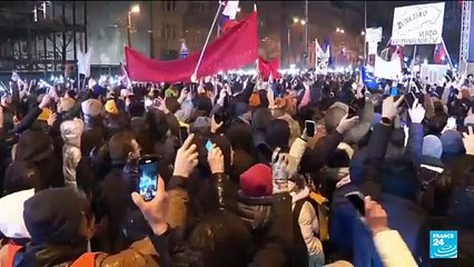 Thousands rally across Slovakia to condemn changes to penal code by populist prime minister