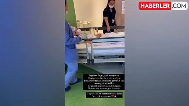 Beynindeki tümör sebebiyle acil ameliyata alınan şarkıcı Şimal'den ilk fotoğraf geldi