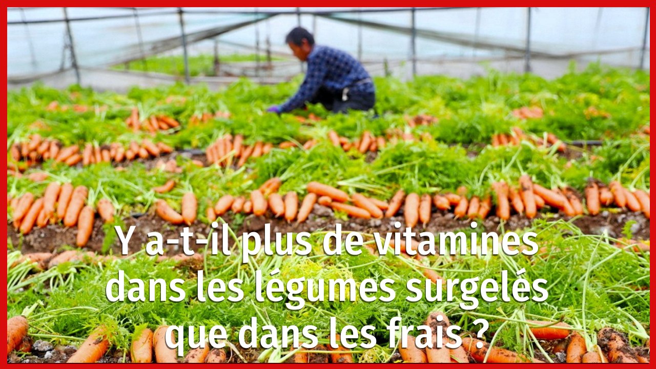 Y a-t-il plus de vitamines dans les légumes surgelés que dans les frais ?