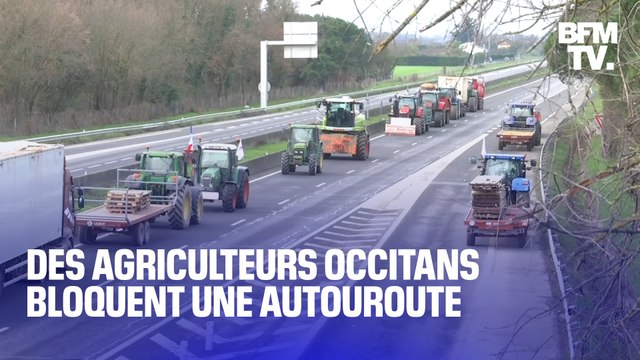On n’a eu aucune avancée sur toutes nos problématiques importantes En Occitanie, des agriculteurs bloquent l’autoroute A64 pour faire pression sur le gouvernement