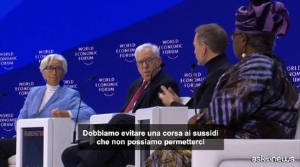 Wef, il ministro tedesco Lindner: "Ue non segua corsa ai sussidi Usa"