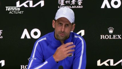 Open d'Australie 2024 - Novak Djokovic : "Je sais que Roger Federer n'aimait certainement pas la façon dont je me comportais au début"