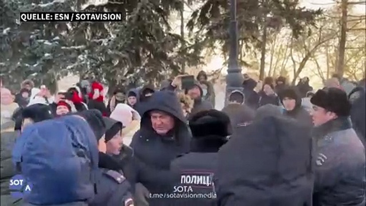Teilnehmer von Protesten in Russland zu Haftstrafen verurteilt