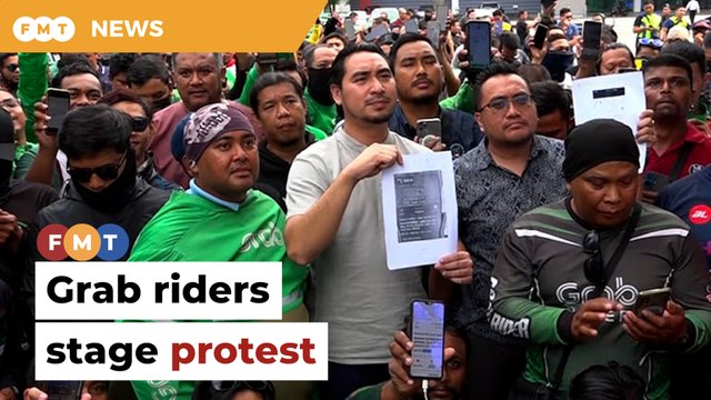 300 Grab riders stage protest, want issues resolved in 5 days