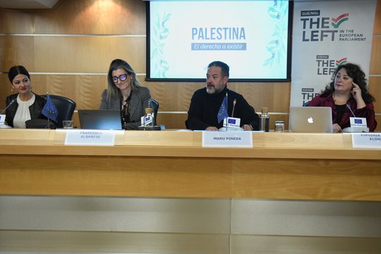 Virginia Pérez Alonso interviene en el acto Palestina, el derecho a existir