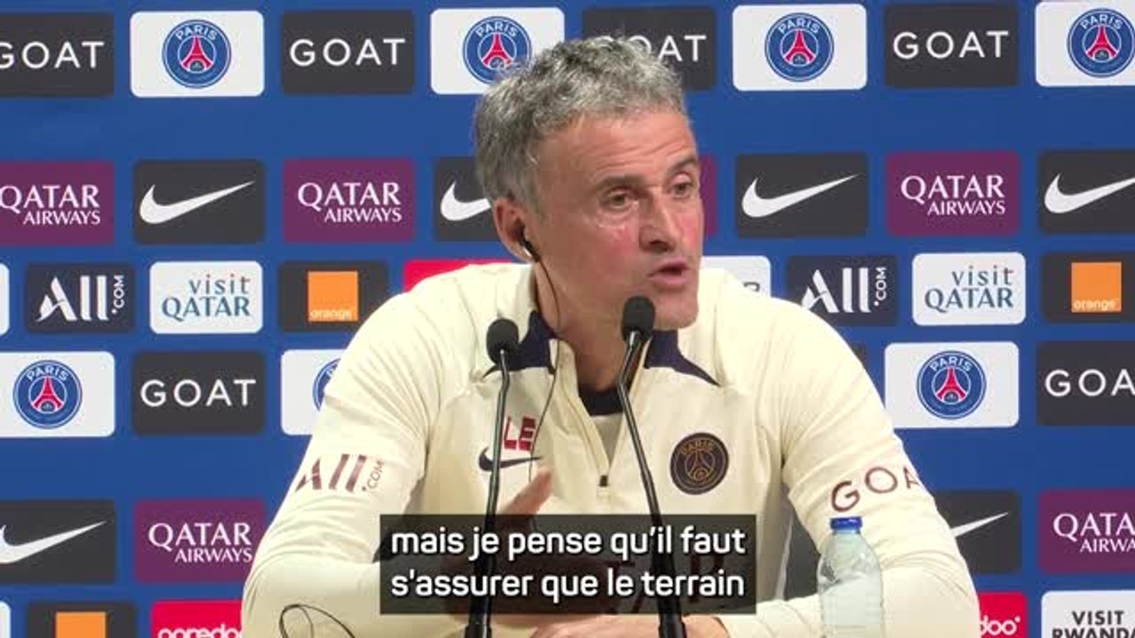 CdF Luis Enrique "préoccupé" par l'état de la pelouse à Orléans