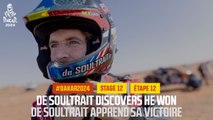 De Soultrait discovers he won - Stage 12 - #Dakar2024