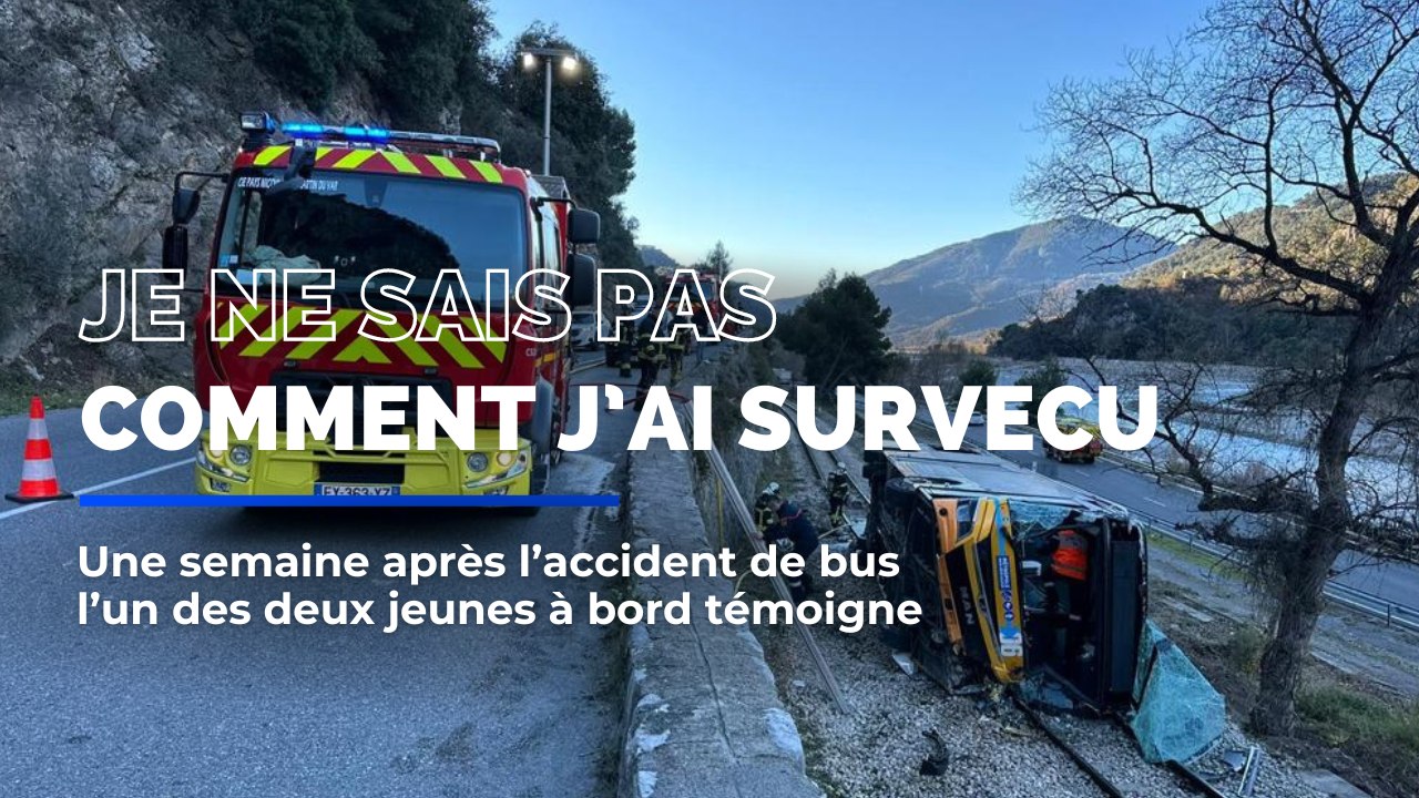 Accident de bus à Levens : "Je ne sais pas comment j'ai fait pour survir à ça"