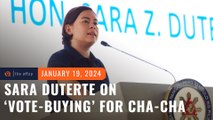 Sara Duterte slams ‘vote-buying’ for charter change