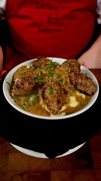 Quenelles de viandes, purée de pommes de terre et sa sauce ! #dailycuisine #dailyfood #recette #cuisine