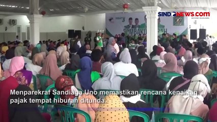 Kenaikan Pajak Tempat Hiburan Ditunda, Sandiaga: Kita Cari Solusi Terbaik