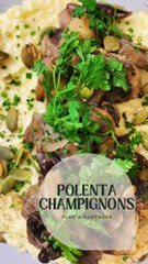 Polenta cremeuse champignons (10min chrono)