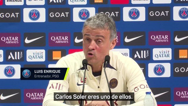 Luis Enrique: Soler es un jugador de alto nivel, me lo llevé a un Mundial