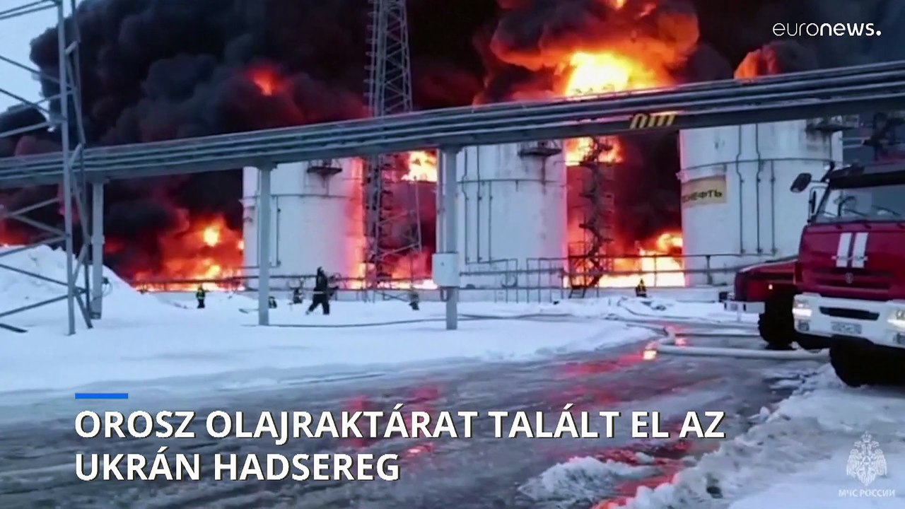 Csapást mért az ukrán hadsereg egy orosz olajraktárra