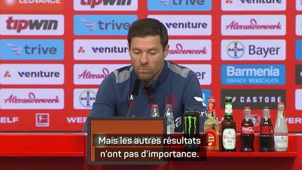 Leverkusen - Xabi Alonso : "Nous ne faisons pas attention aux résultats du Bayern"