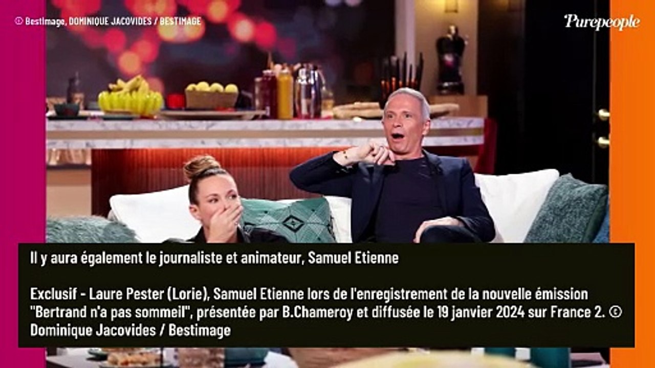 PHOTOS Lorie, chignon parfait et chemisier audacieux avec Michel Boujenah pour la nouvelle émission de Bertrand Chameroy