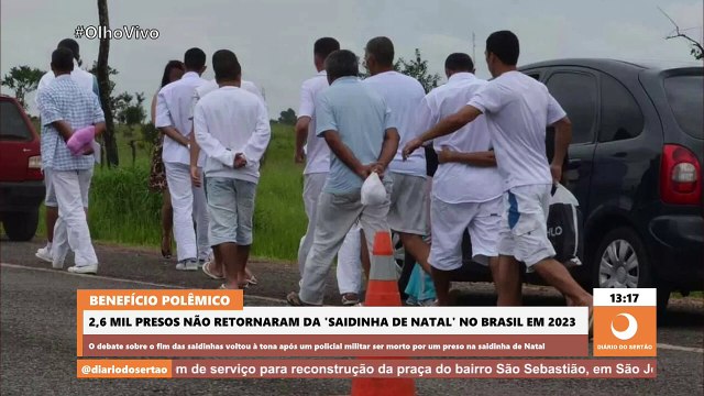 2,6 mil presos não retornaram da ‘saidinha de Natal’ no Brasil em 2023