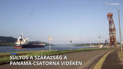 Csökkenteni kellett a Panama-csatorna forgalmát a súlyos szárazság miatt.