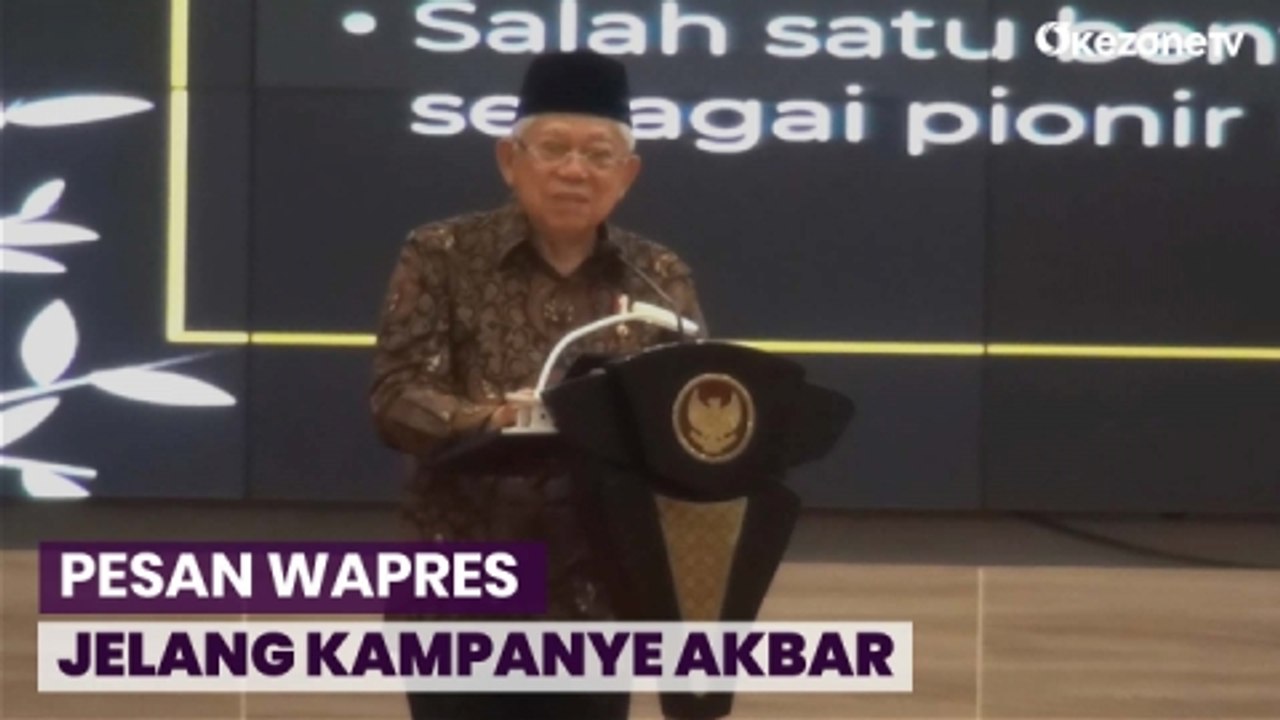 Jelang Kampanye Akbar, Wapres Minta Semua yang Terlibat Harus Riang Gembira