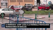 La borrasca 'Juan' llega a la península provocando inundaciones en Badajoz