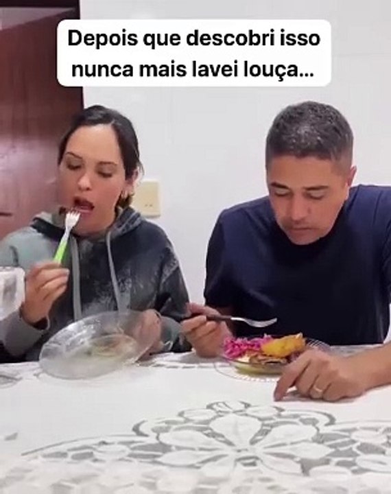 El truco más ridículo para no tener que lavar los platos que arrasa en Instagram
