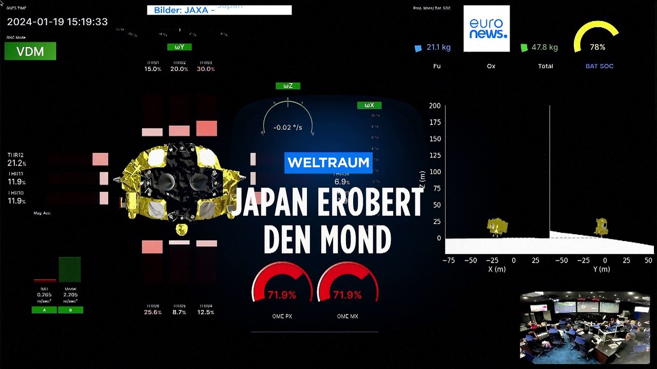 Japan landet als fünfte Nation erfolgreich auf dem Mond