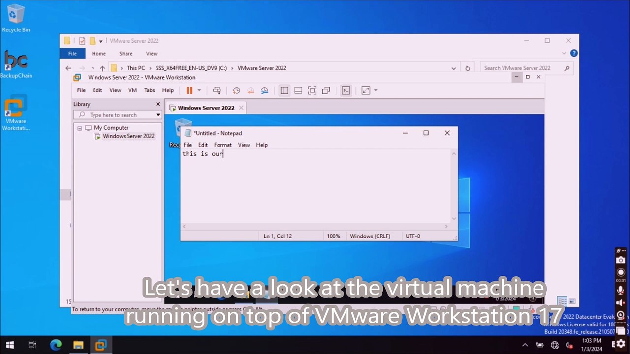 How to Install Windows Server 2022 in VMware Workstation or VMware Player