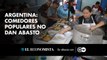 Argentina: comedores populares no dan abasto