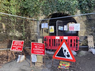The huge rock fall by a Saundersfoot beach that could take months to make safe again for the public