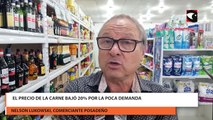 El precio de la carne bajó 20% por la poca demanda