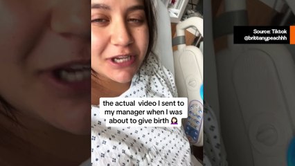 Nainen huvittaa internetkäyttäjiä jakamallaan hauskalla videolla, jonka hän lähetti pomolleen ollessaan synnytystyössä