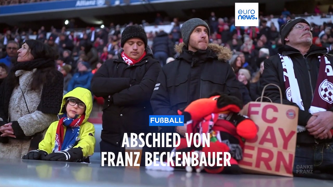 "Danke für alles": Zehntausende nehmen Abschied von Franz Beckenbauer