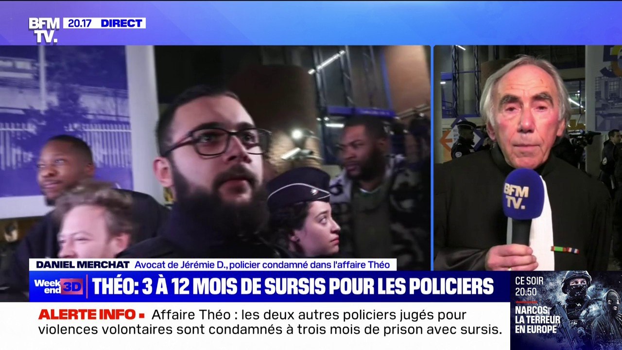 Affaire Théo: pour Daniel Merchat, avocat de l'un des policiers condamnés, "une peine sensiblement plus importante" aurait pu être prononcée par une chambre correctionnelle