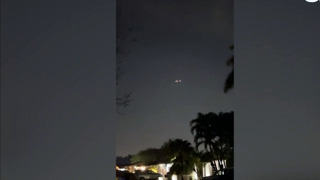 Passenger Boeing 747-8 plane catches FIRE mi-air forcing emergency landing at Miami Airport