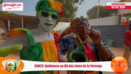 CAN23- Ambiance au QG des Lions de la Teranga ( YAMOUSSOUKRO)