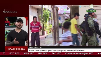 El año “más pacífico” para Jalisco registra 5 homicidios diarios: Isaack de Loza